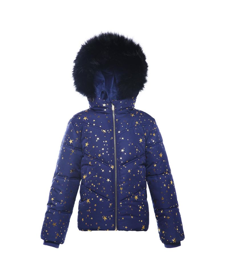 Little and Big Girls' Heavyweight Puffer Jacket Bubble Coat