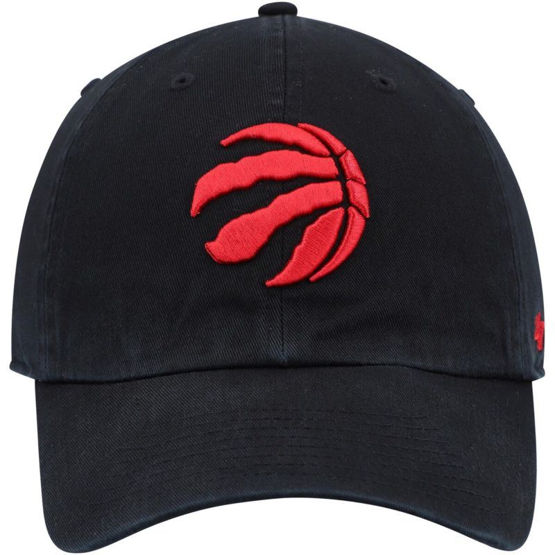'47 Men's Black Toronto Raptors Alternate Logo Team Clean Up Adjustable Hat