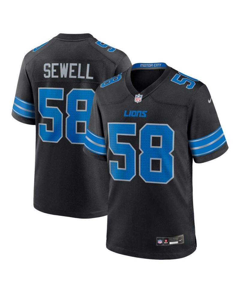 Men's Penei Sewell Detroit Lions Game Jersey