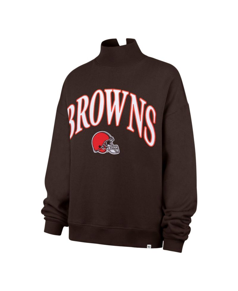 Women's Cleveland Browns Vantage Mock-Neck Oversized Sweatshirt