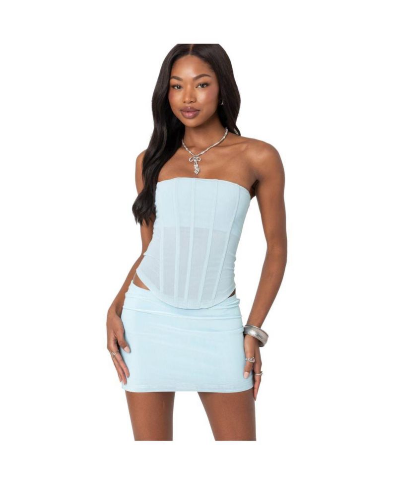 Womens Vega Sheer Mesh Corset
