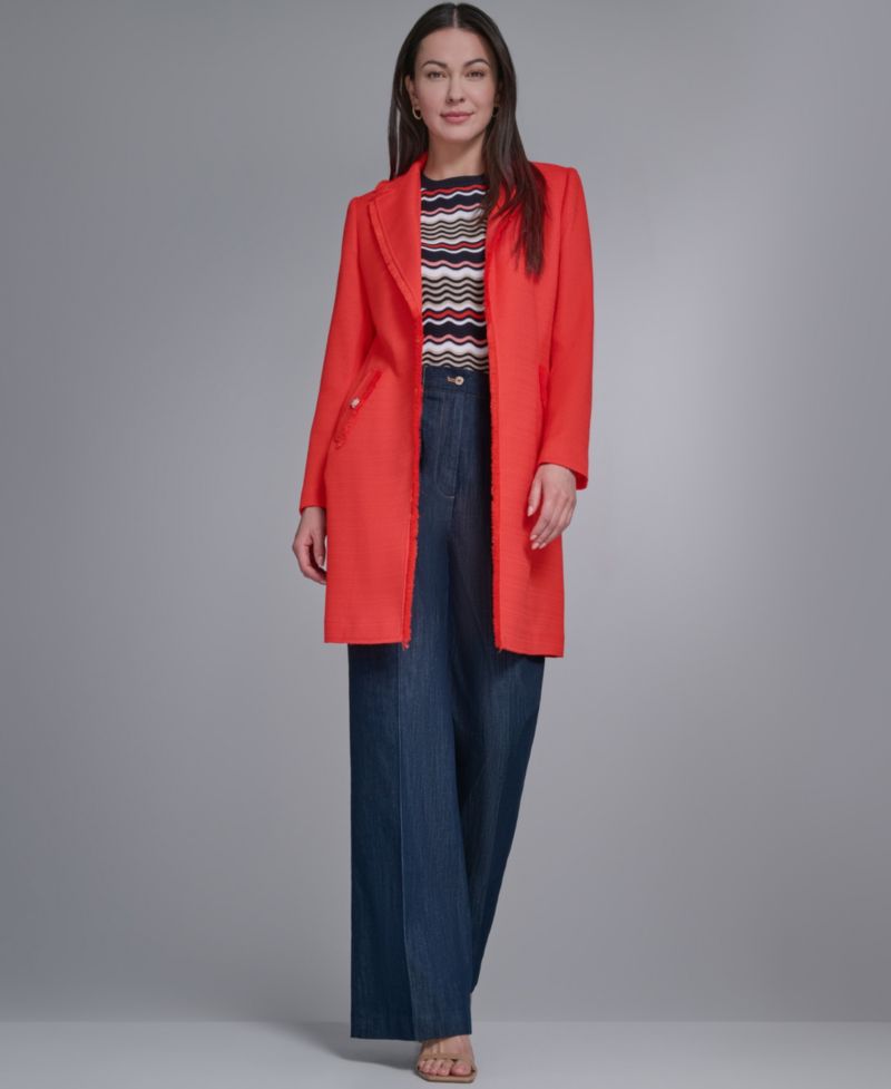 Women's Open-Front Fringe Topper Jacket