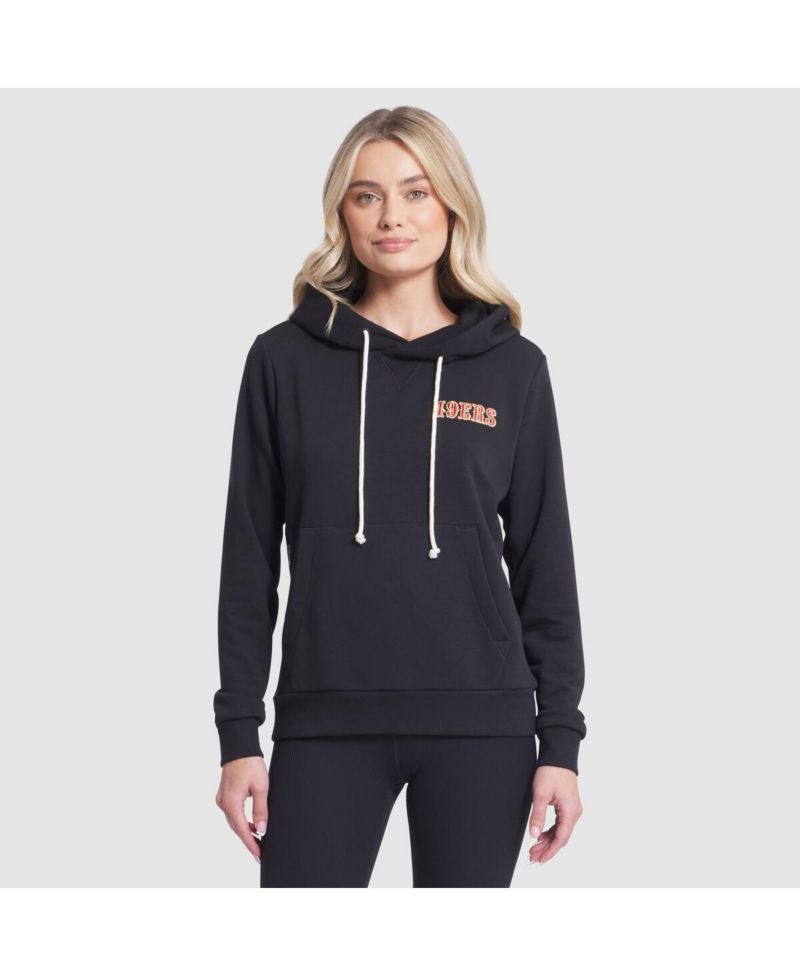 Women's Black San Francisco 49ers 2025 Rivalries Collection Standard Issue Sideline Dri-FIT Hoodie