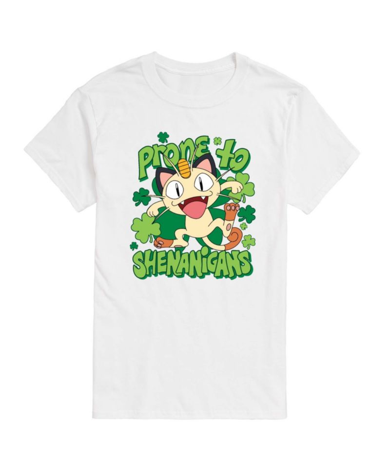 Men's Pok&eacute;mon Shenanigans Meowth Short-Sleeve Graphic T-Shirt