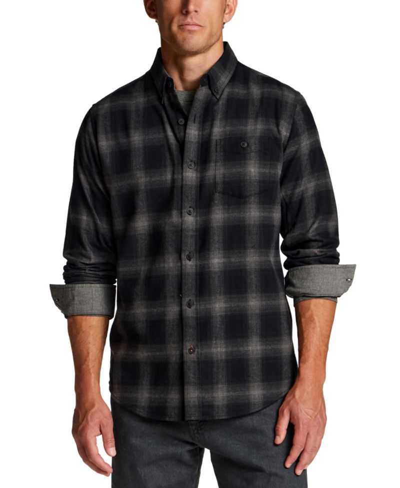 Men's Button-Front Flannel Shirt