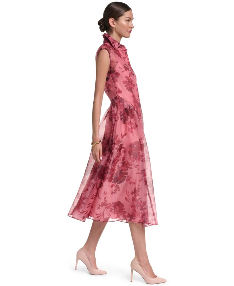 Women's Collared Midi Dress