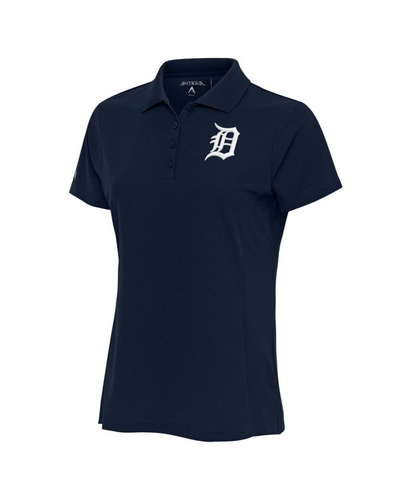 Women's Navy Detroit Tigers Logo Legacy Pique Polo Shirt