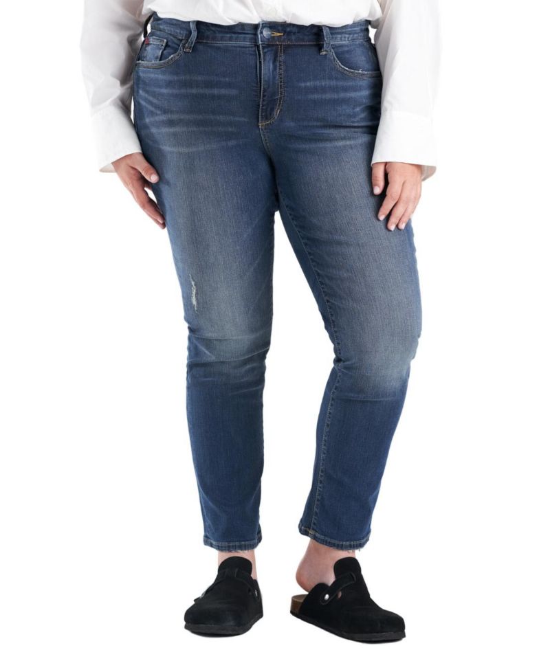 Women's Denim High Rise Straight Leg in 30" inseam - Maggie