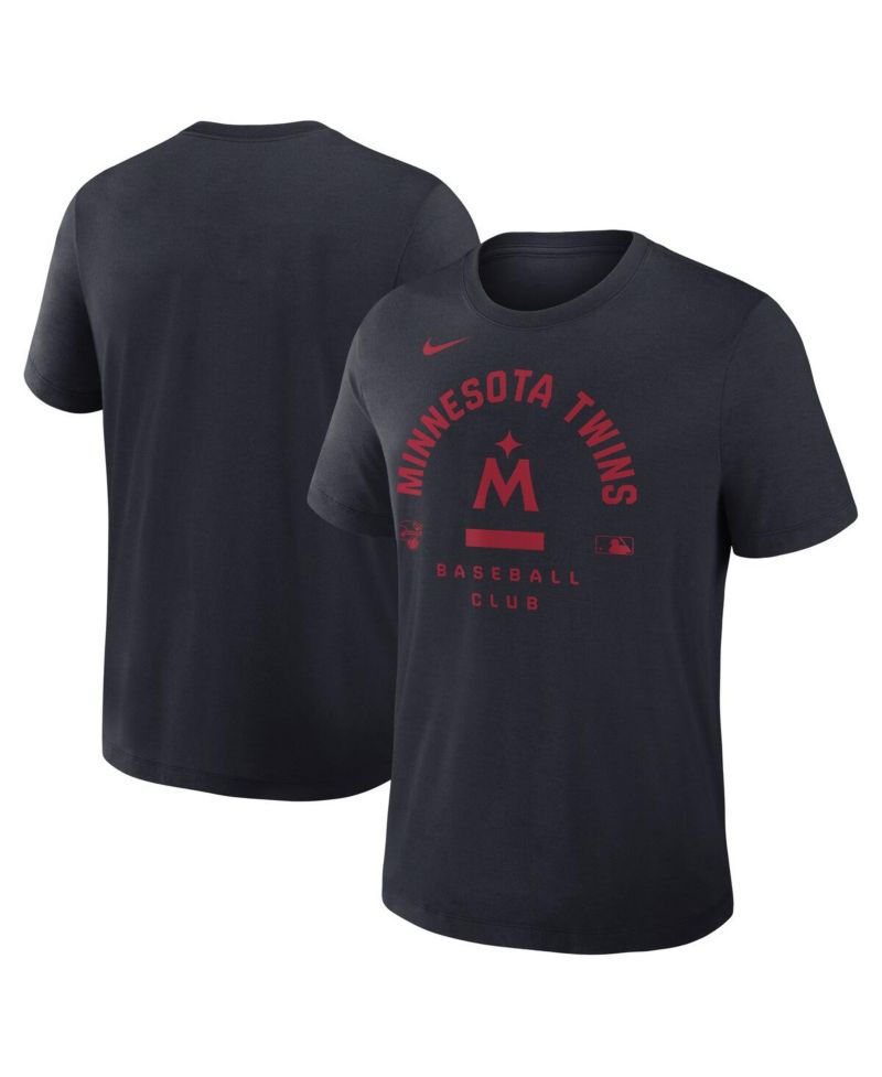 Men's Navy Minnesota Twins Authentic Collection Early Work Tri-Blend Dri-FIT T-Shirt