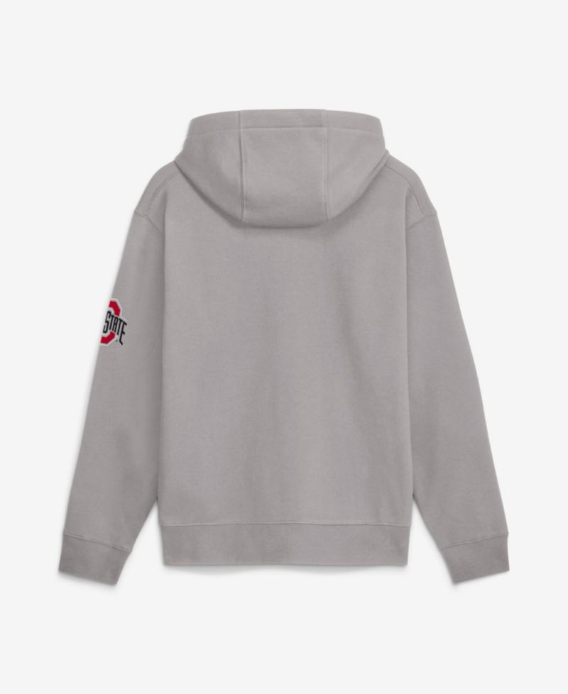 Men's Gray Ohio State Buckeyes 2026 Sideline Club Fleece Hoodie