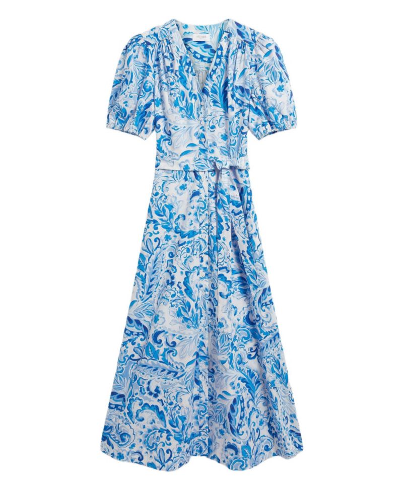 Women's Libby Short Sleeve V-Neck Midi Dress