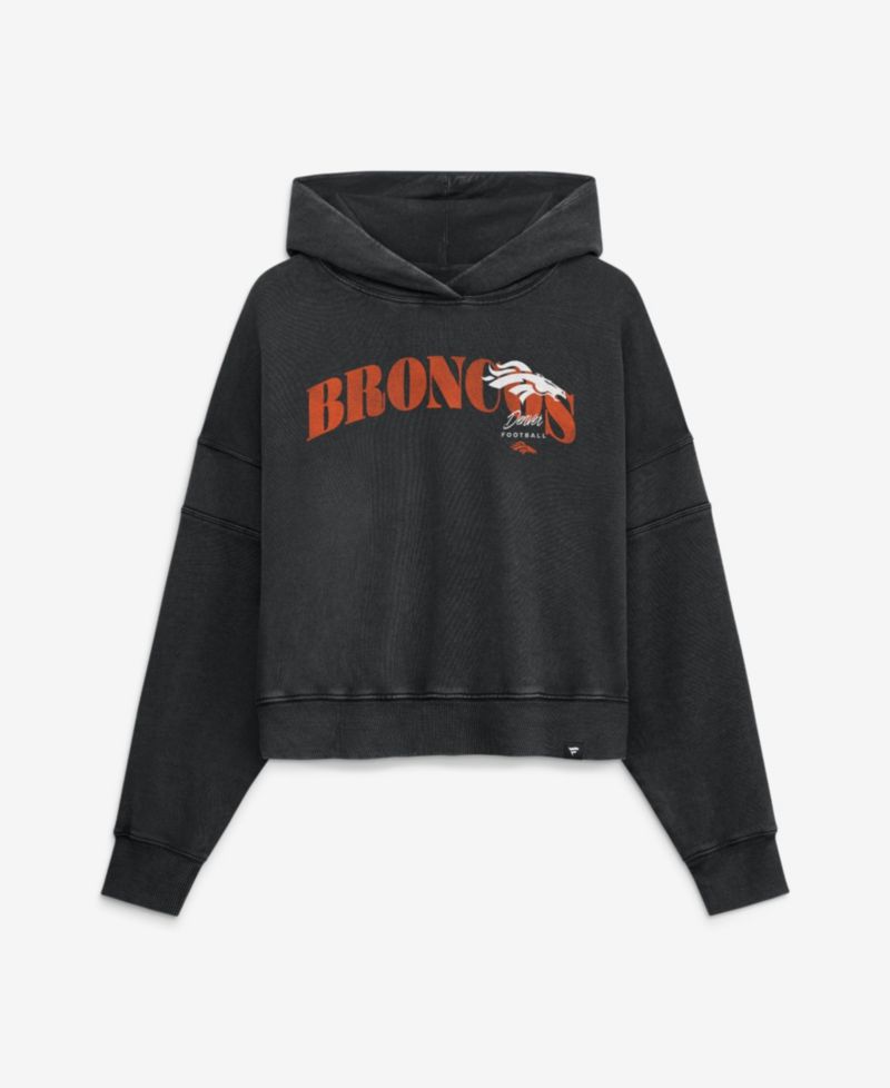 Women's Denver Broncos Counter Run Oversized-Fit French Terry Pullover Hoodie
