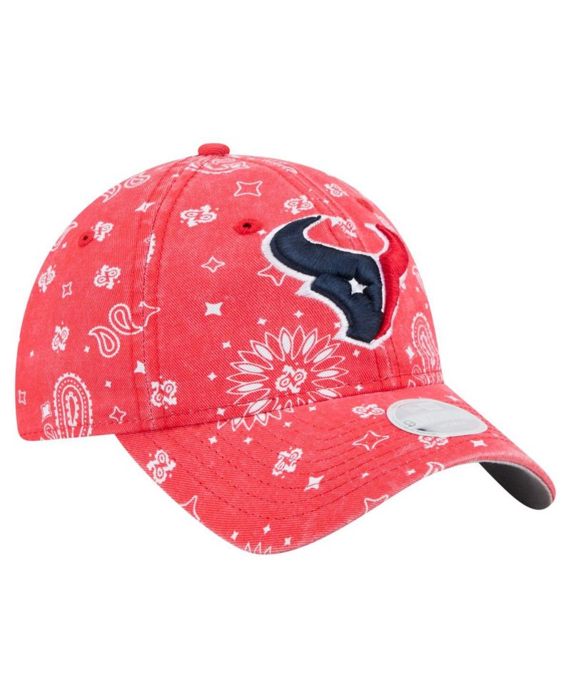Women's Red Houston Texans Paisley 9TWENTY Adjustable Hat