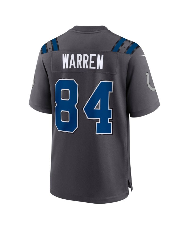 Men's Tyler Warren Anthracite Indianapolis Colts 2026 Rivalries Collection Game Jersey