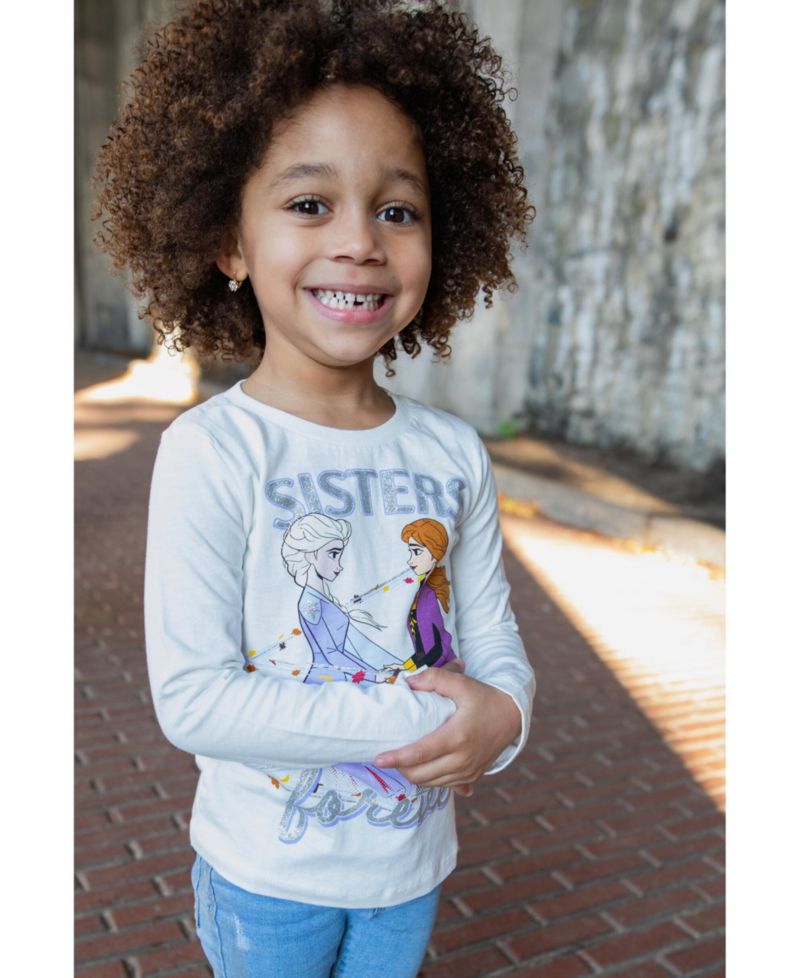 Disney Princess Anna Elsa Girls 3 Pack T-Shirts Toddler| Child
