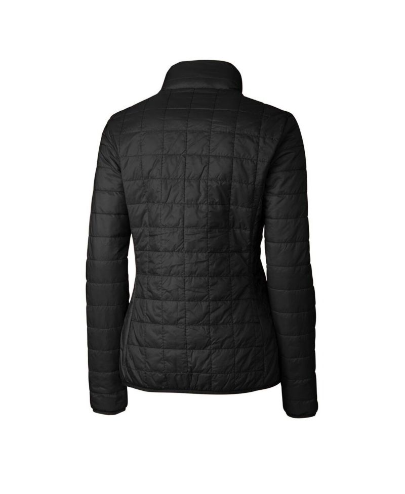 Women's Black Georgia Bulldogs Rainier Eco Insulated Puffer Full-Zip Jacket