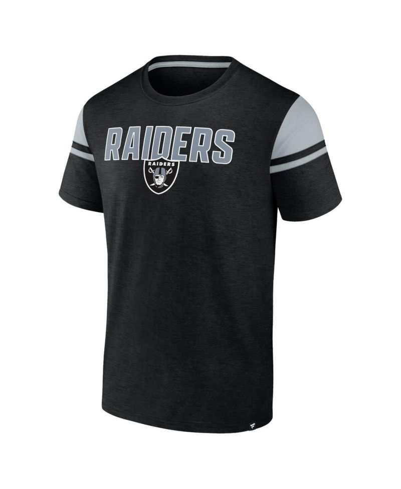 Men's Black Las Vegas Raiders Old School Play Slub T-Shirt