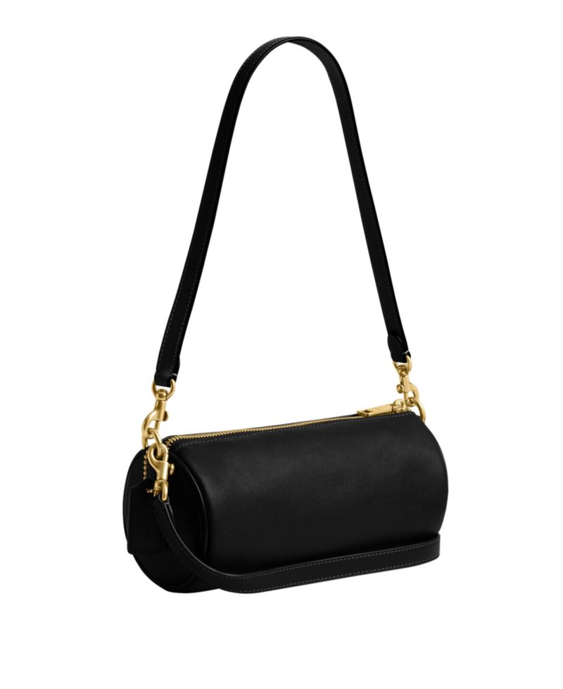 Barrel Small Leather Slim Shoulder Bag
