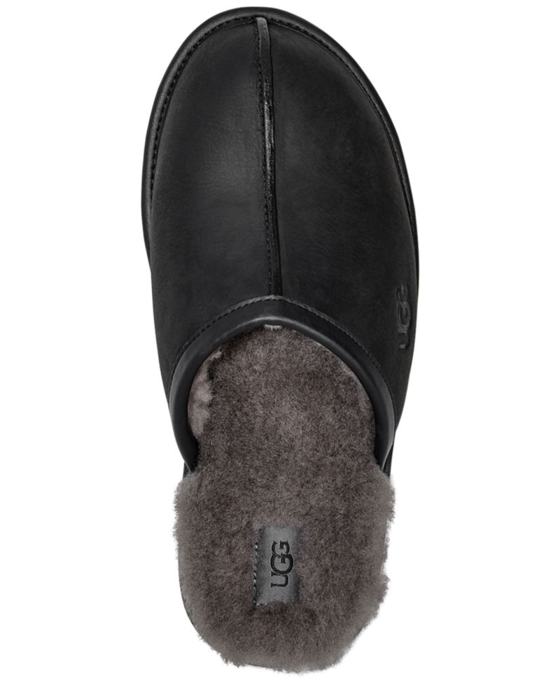 Men's Scuff Leather Slippers