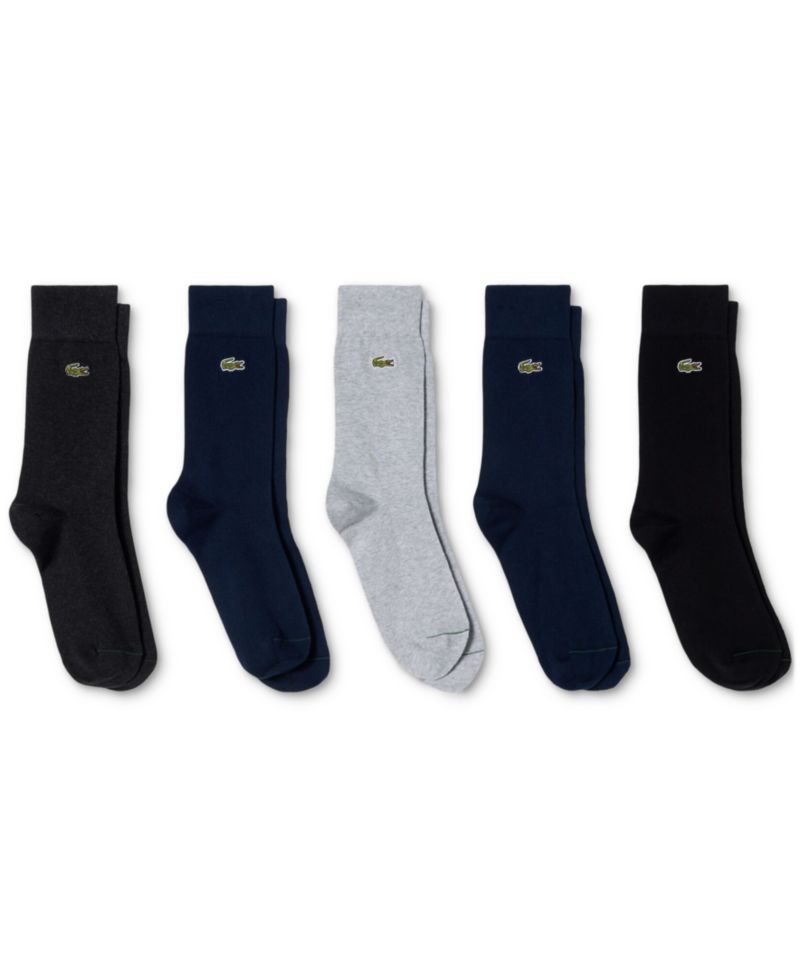 Men's Ribbed Crew Socks, 5-Pack