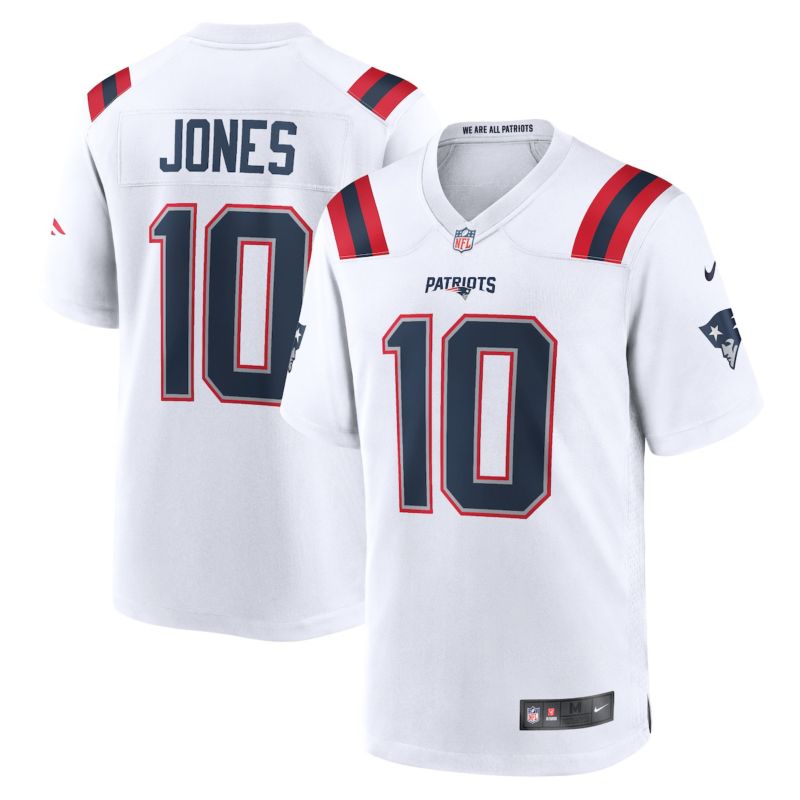 Men's Mac Jones New England Patriots Team Game Jersey