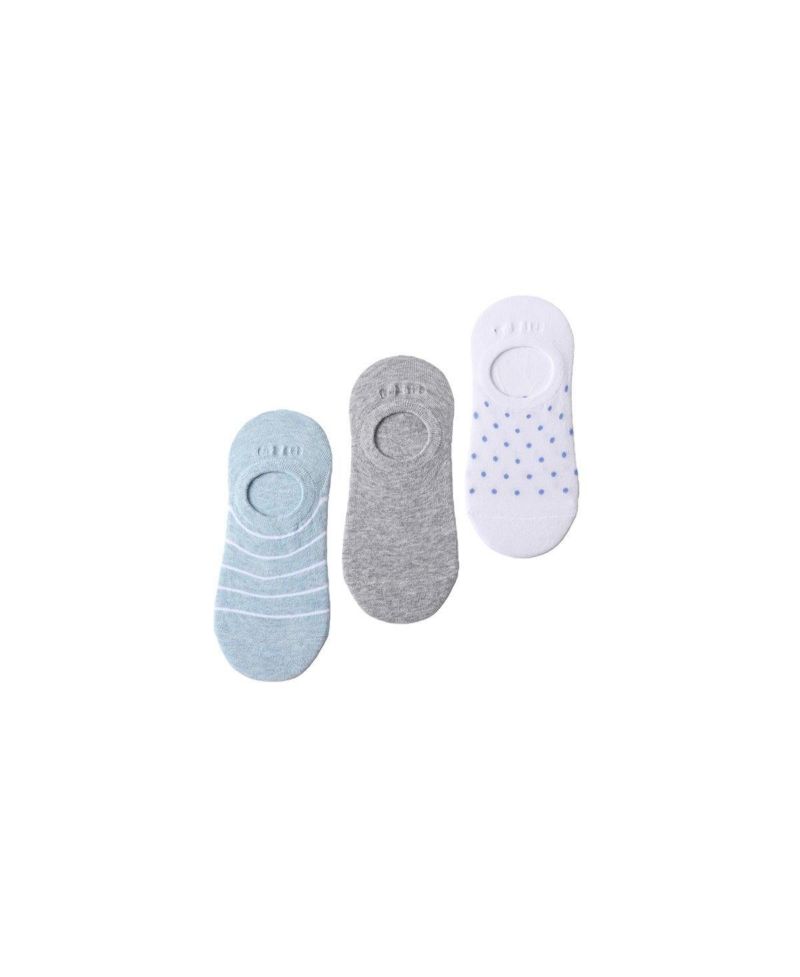 Women's 3-Pack Cotton Patterned Sneaker Liners