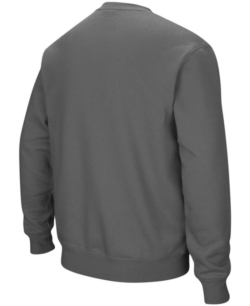 Men's Ohio Bobcats Arch Logo Tackle Twill Pullover Sweatshirt