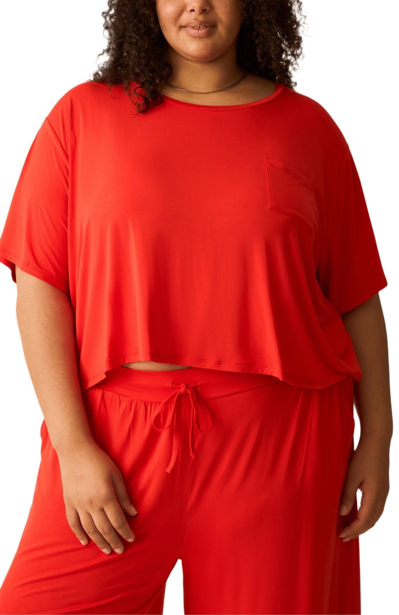 Maternity Aria Casual Short Sleeve Cropped Top Limited Edition Color