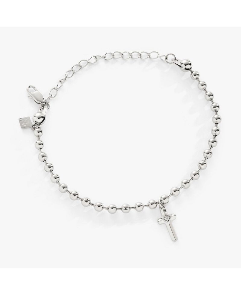 Cross Ball Chain Bracelet