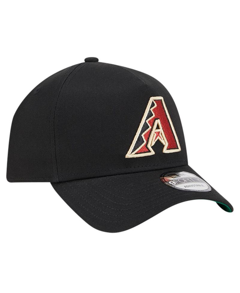 Men's Black Arizona Diamondbacks Team Color A-Frame 9Forty Adjustable Hat