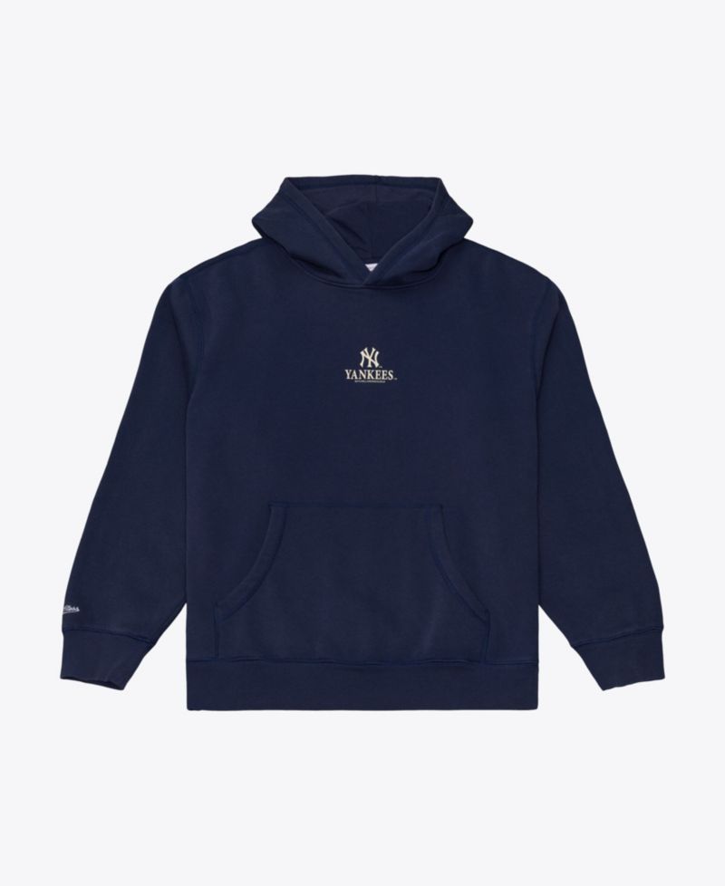 Men's Navy New York Yankees Core Essentials Fleece Hoodie