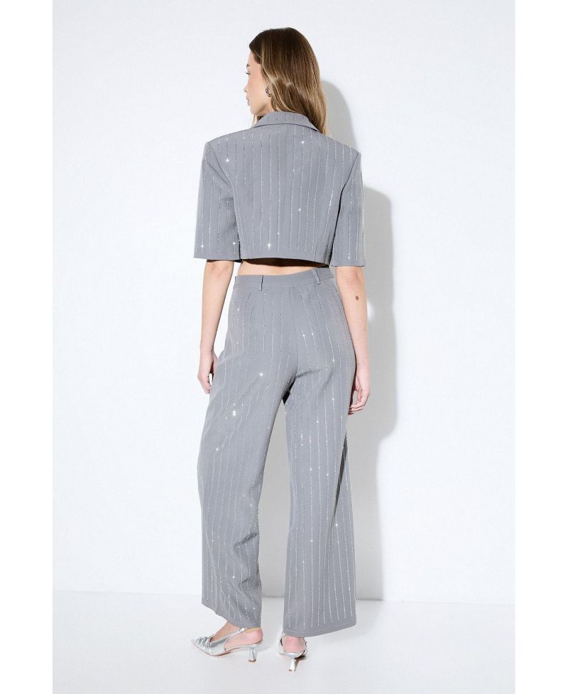 Women's Premium Embellished Straight Leg Pants