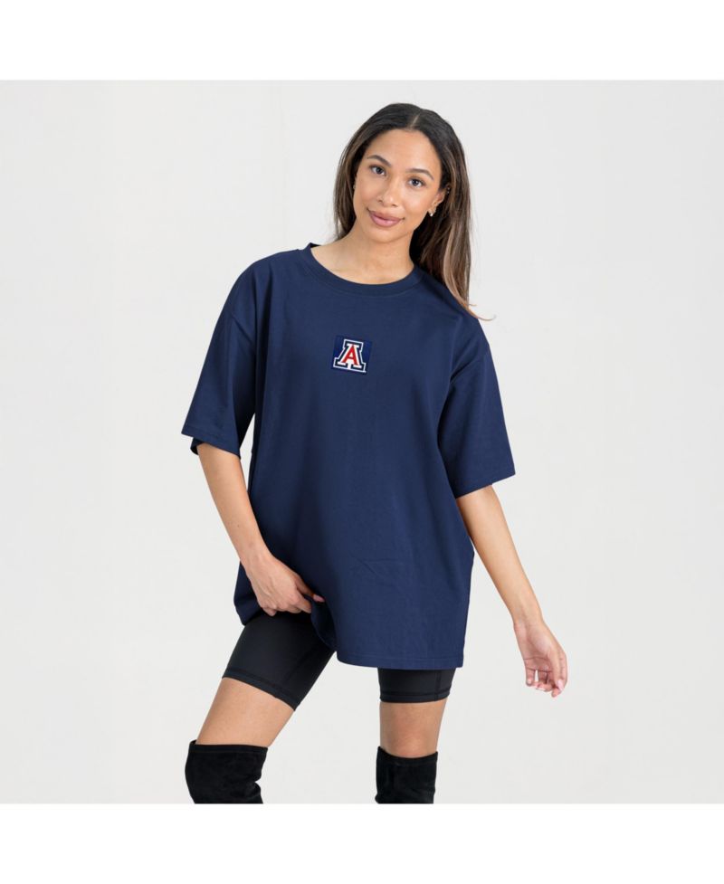 Women's Navy Arizona Wildcats Oversized Back at Ya T-Shirt