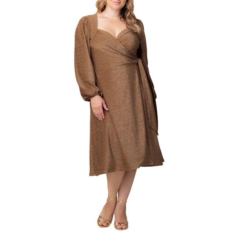 Plus Size Socialite Sweetheart Wrap Dress