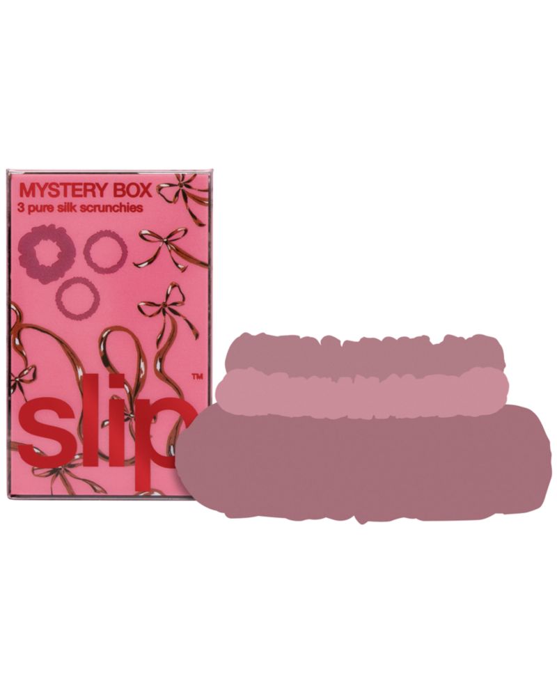 Pure Silk Assorted Scrunchies Mystery Box, Set of 4