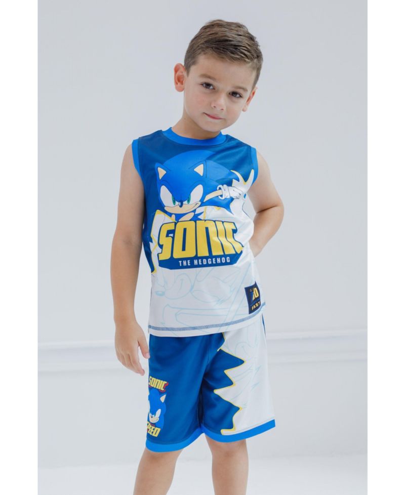 Boys 4-20 Sizes Sonic the Hedgehog Athletic 2-Piece Tank Top and Shorts Set