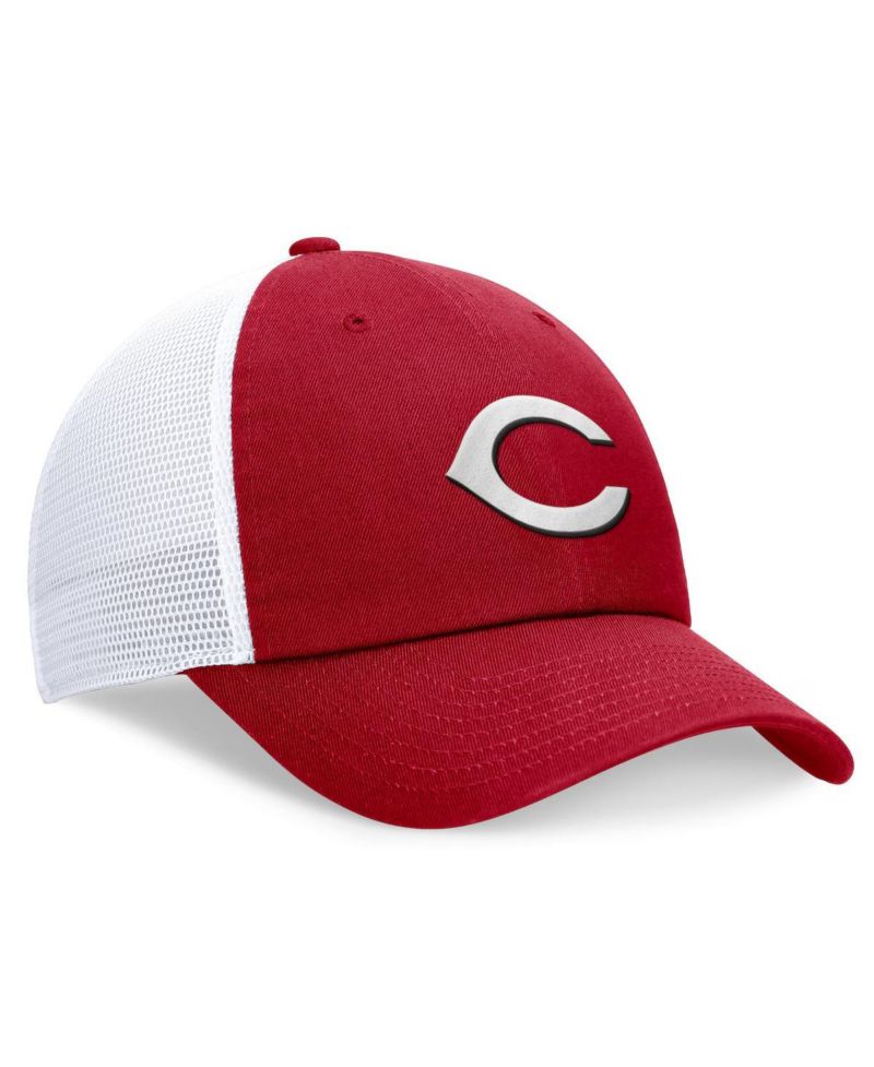 Men's Red Cincinnati Reds Evergreen Club Trucker Adjustable Hat