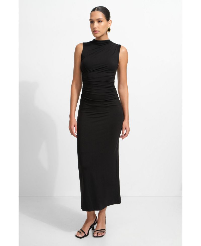 Women's Astin Sleeveless High-Neck Bodycon Jersey Maxi Dress