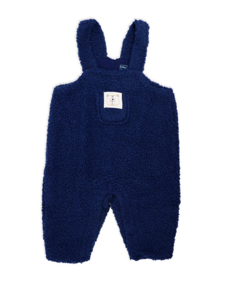Baby Boys' Bears Print Overall, Bodysuit and Cap, 3-Piece Set