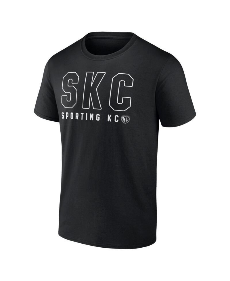 Men's Black Sporting Kansas City Fundamentals Stealth T-Shirt