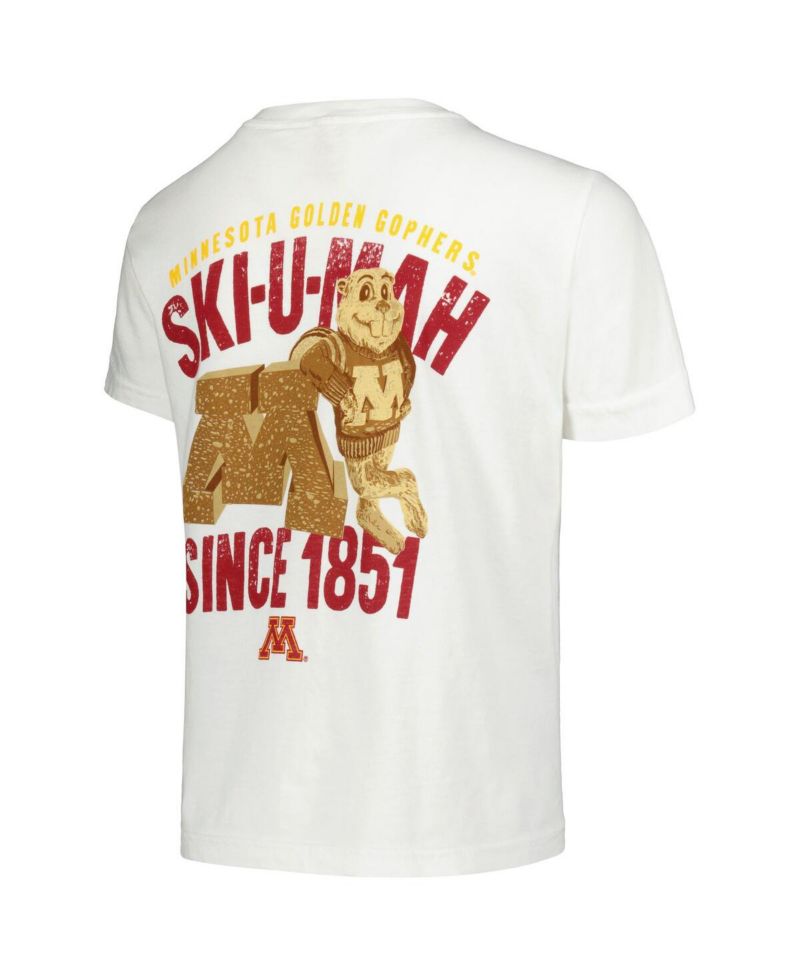 Big Boys and Girls White Minnesota Golden Gophers Hyperlocal Comfort Colors T-Shirt
