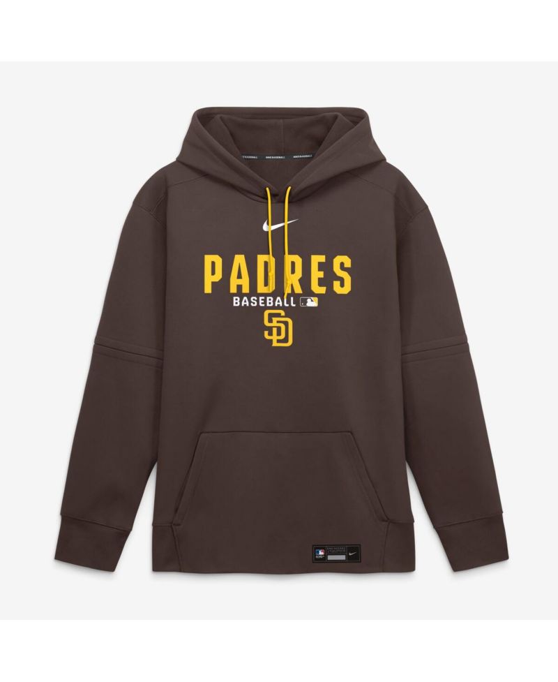Men's Brown San Diego Padres Authentic Collection Therma-FIT Hoodie