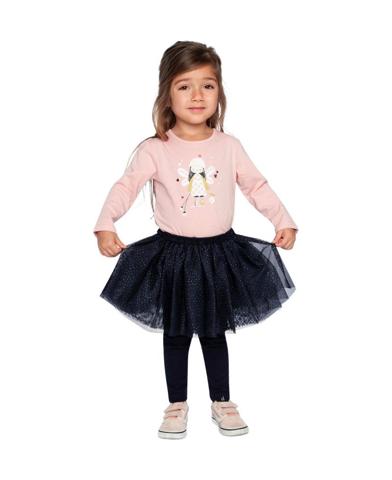 Baby Girl (12m-24m)Leggings with Integrated Tulle Skirt