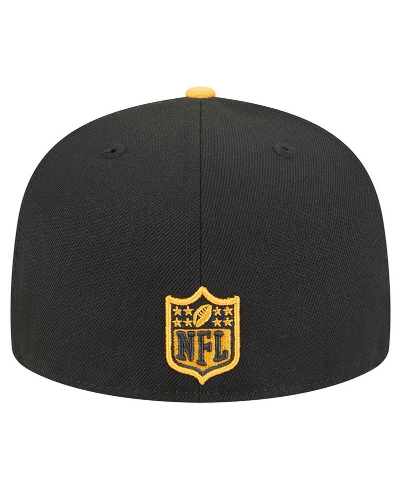 Men's Black/Gold Pittsburgh Steelers Break 59FIFTY Fitted Hat