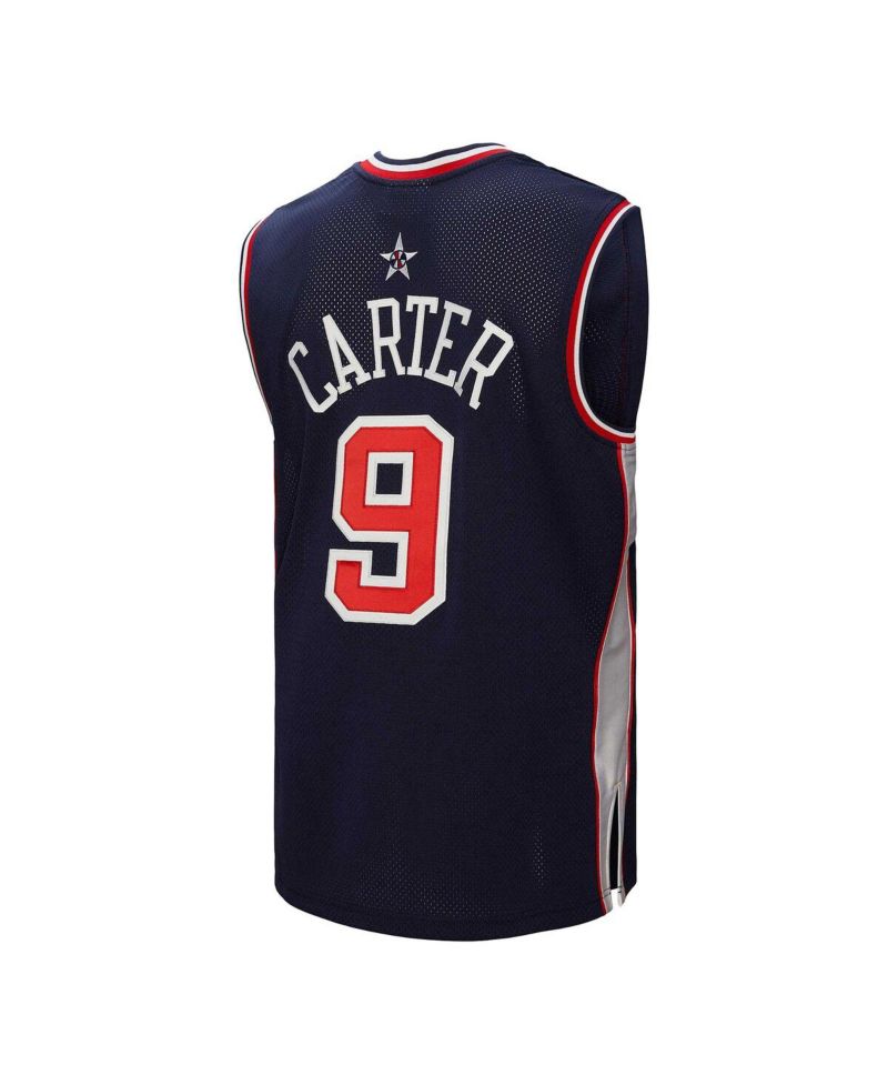 Men's Vince Carter Navy USA Basketball 2000 Authentic Jersey