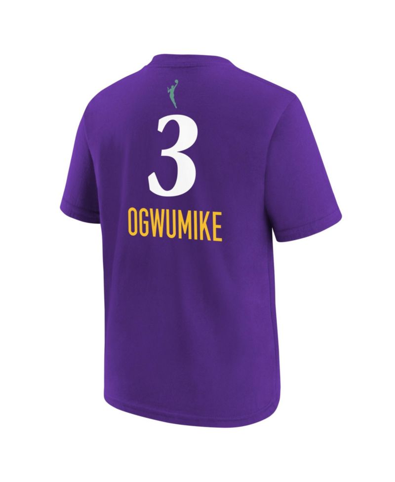 Big Boys and Girls Nneka Ogwumike Purple Los Angeles Sparks Explorer Edition Name & Number T-Shirt