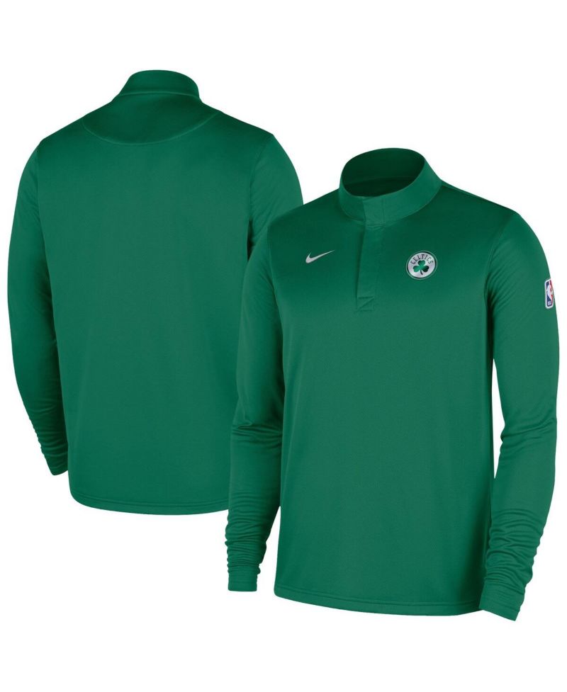 Men's Kelly Green Boston Celtics 2025/26 Authentic Coaches Quarter-Zip Pullover Jacket