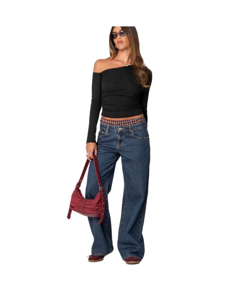 Women's Stacie Asymmetric Long Sleeve Top
