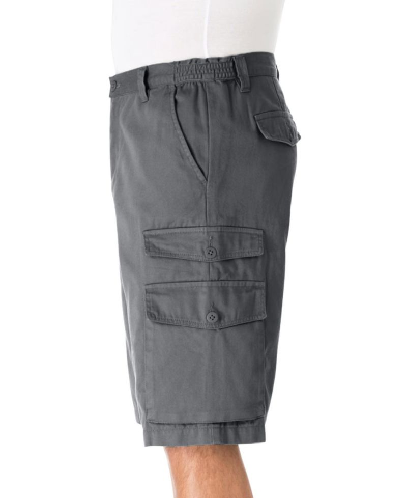 Men's 12 inch Side Elastic Cargo Shorts