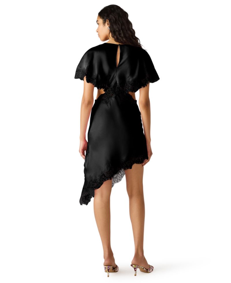 Women's Asymmetric Lace Trim Maycie Dress